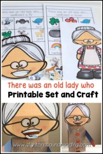 In this There was an old lady who craft, kids can make their very own old lady who can swallow a variety of things!