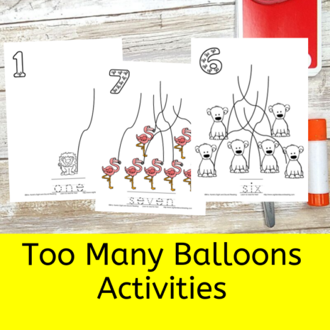 Too Many Balloons -activities for the Catherine Mathias book