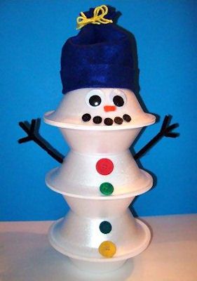 Buttons the Snowman Craft