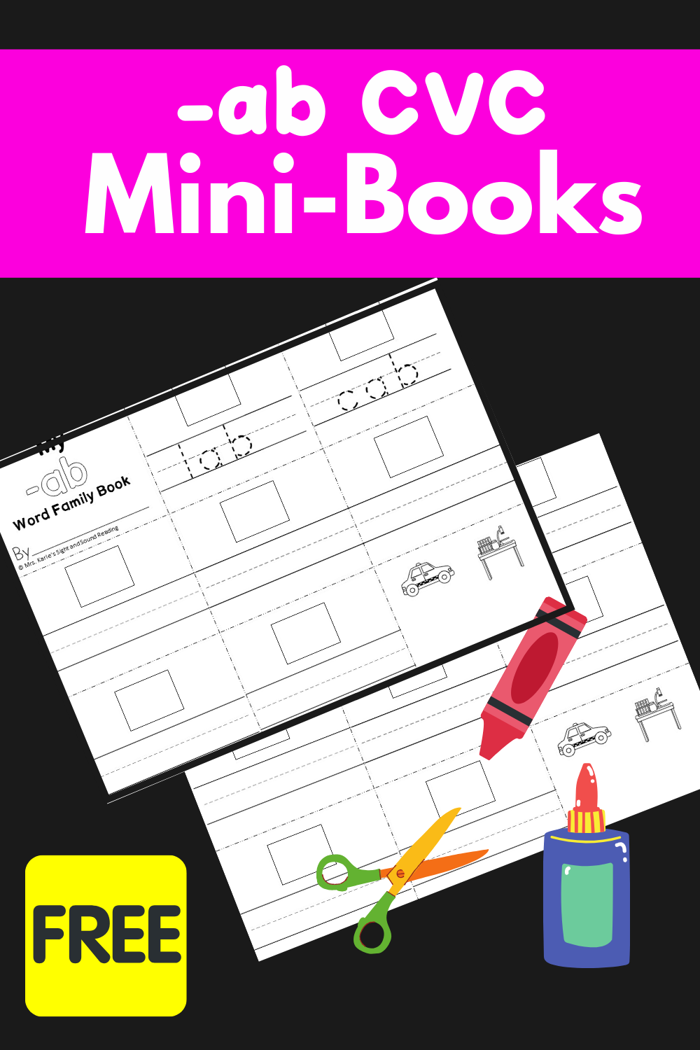 ab-cvc-word-family-mini-book-2 Ab CVC Word family Mini Book