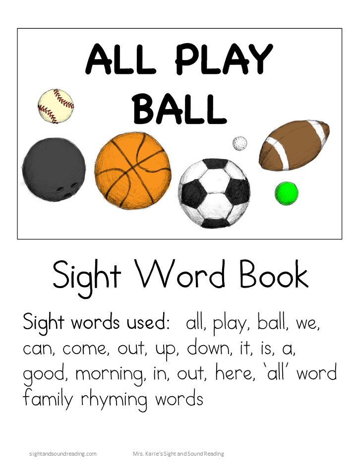 Sight Word Book: All Play Ball