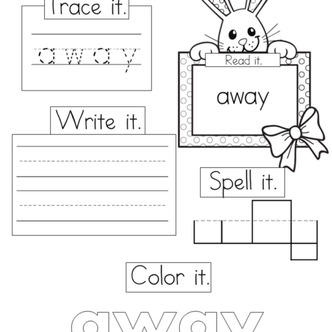 Sample Sight Word Worksheets