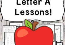 Letter A Lessons: Print and Go Letter of the Week fun!