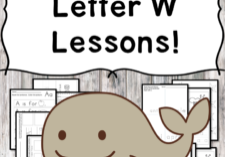 Letter W Lessons: Print and Go Letter of the Week fun!