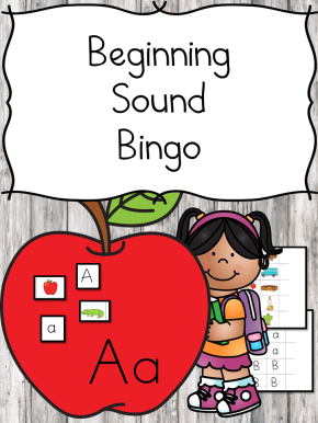 Beginning sound Bingo for the schoolyear