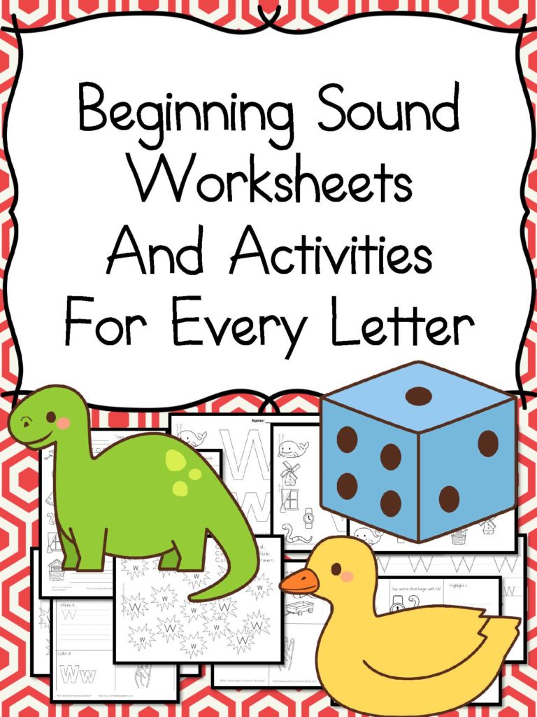 Beginning Sound Worksheets for Kindergarten