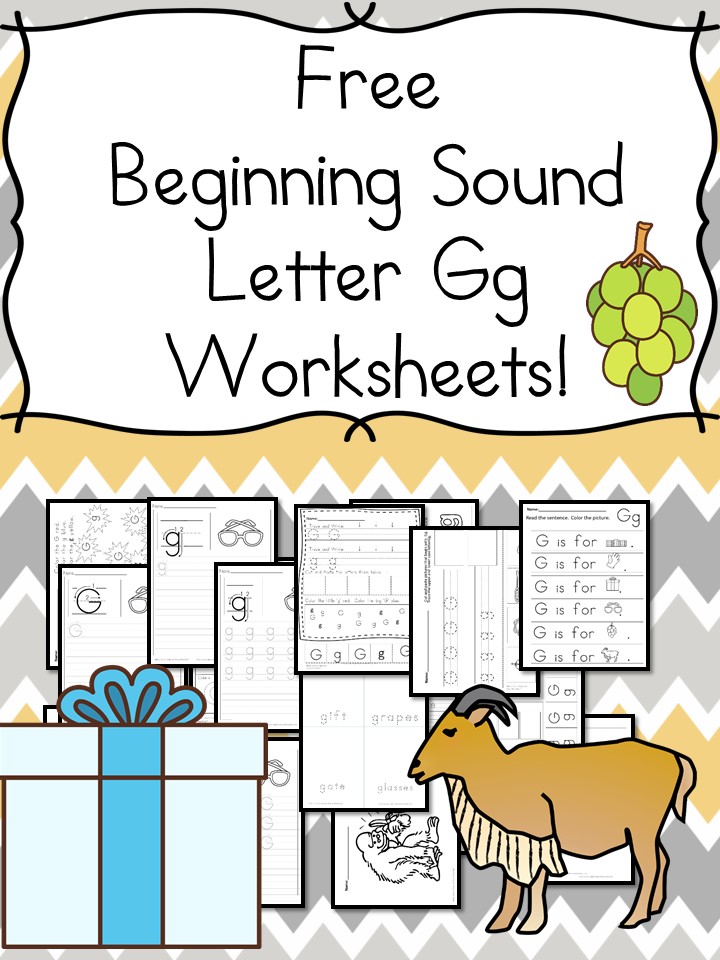 beginning sounds letter g worksheets free and fun