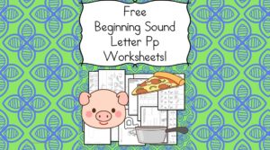 Free Beginning Sounds Letter P worksheets to help you teach the letter P and the sound it makes to preschool or kindergarten students.