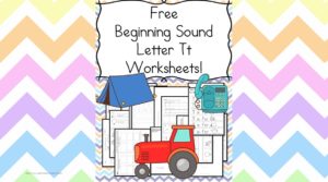 Free Beginning Sounds Letter T worksheets to help you teach the letter T and the sound it makes to preschool or kindergarten students.