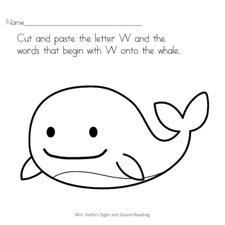 Letter W Worksheets