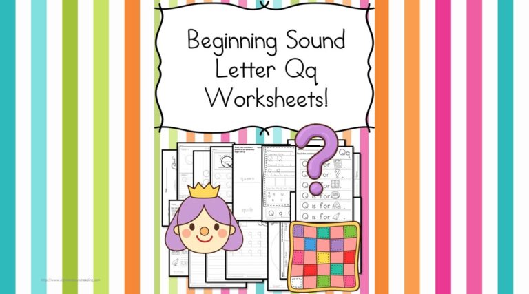 18 Free Beginning Sound Letter Q Worksheets – Easy Download!