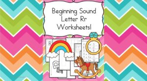 Free Beginning Sounds Letter R worksheets to help you teach the letter R and the sound it makes to preschool or kindergarten students.