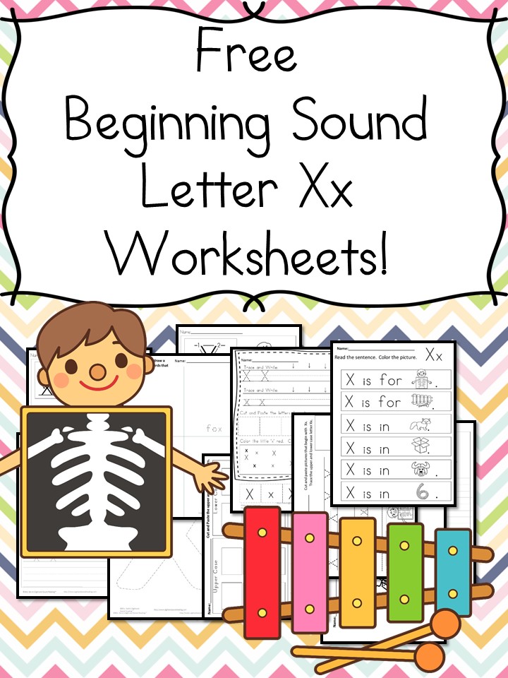 Beginning Sounds Letter X Worksheets Free And Fun