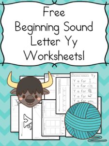 Beginning Sounds Letter Y Worksheets – Free and Fun