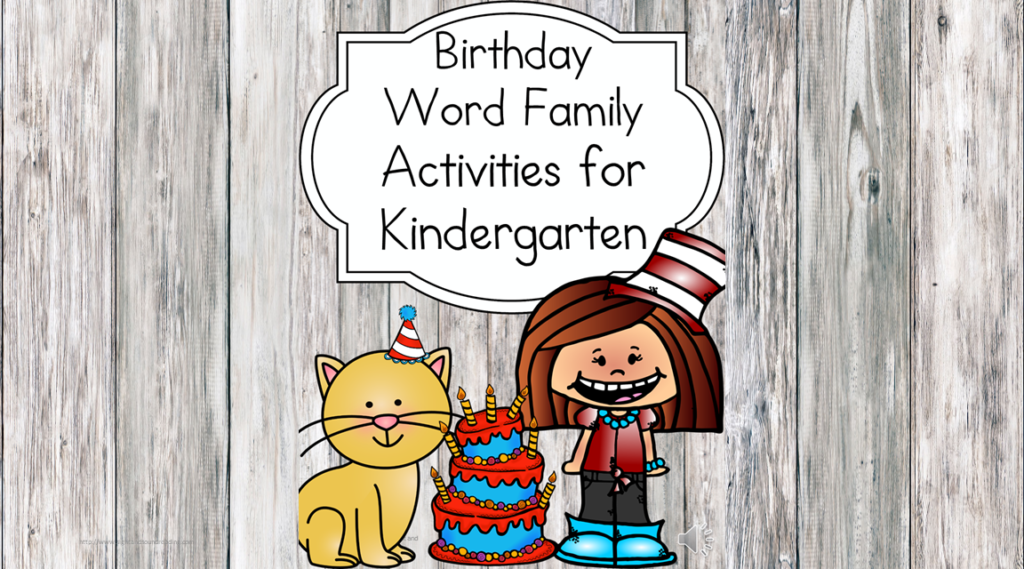 Have fun on Dr. Seuss's birthday with these fun word family activities