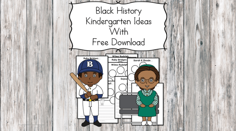Black History Kindergarten Lesson Plans and Ideas with free download!