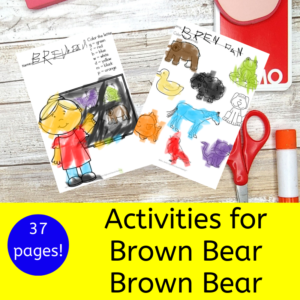 Activities for Brown Bear Brown Bear book for Kindergarten