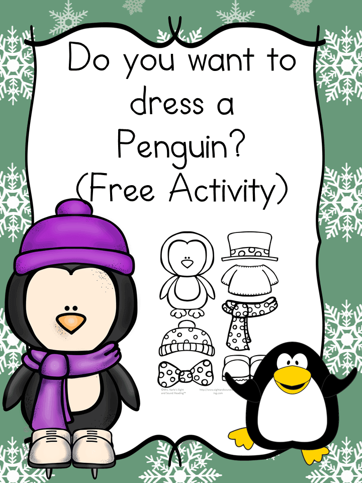 Do you want to dress a penguin? This is a fun craft and book idea for preschool or kindergarten age students. Great project for winter!
