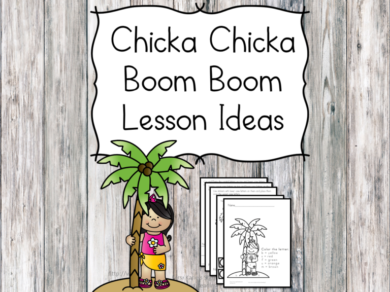 Chicka Chicka Boom Boom Lesson