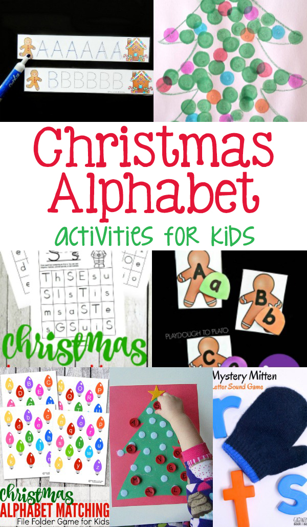 Christmas Alphabet Activities for preschool or kindergarten - make learning fun this holiday season. 