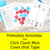 Click Clack Moo Cows that Type Activities/ Worksheets for Kindergarten