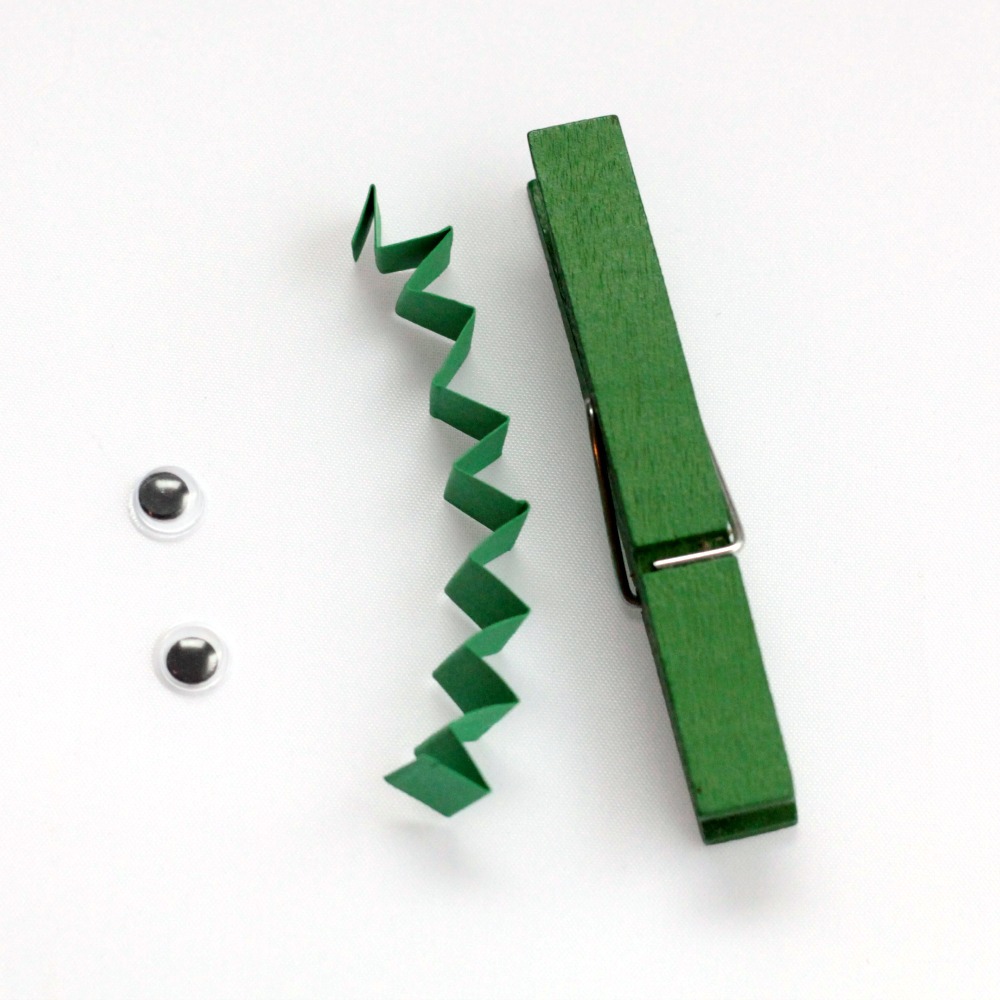 Letter A Craft Clothespin Alligator 