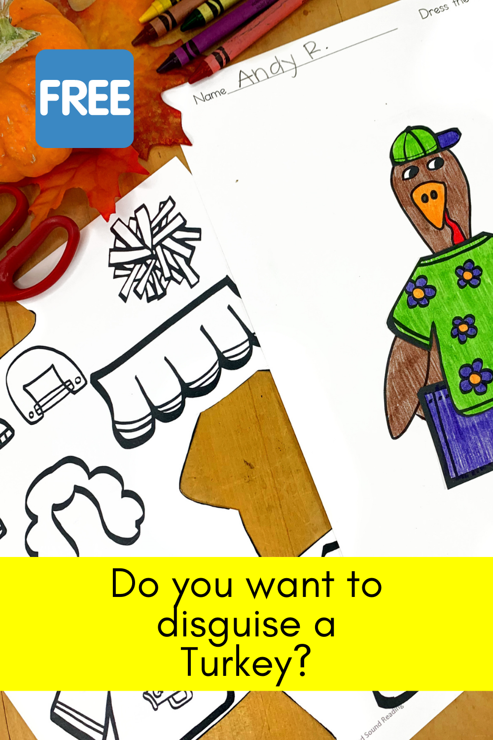 Disguise a Turkey:  Fun Kindergarten Activity