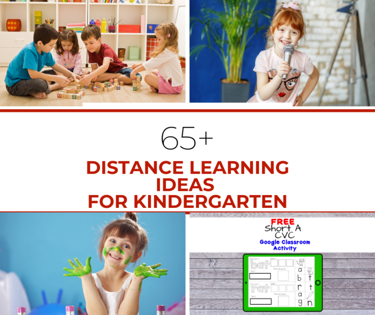 Distance Learning Resources for Kindergarten