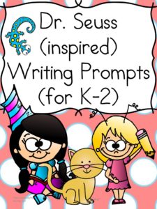 These Dr. Seuss Writing Prompts will have your students `thinking and writing Seuss! Great for Kindergarten or 1st Grade!