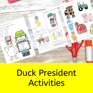 Duck for President Activities for Kindergarten