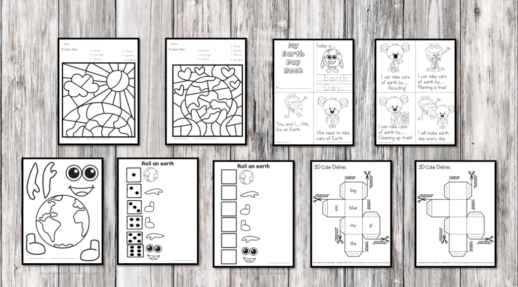 Awesome Earth Day Printable Coloring Book for Kids to learn about Earth Day!