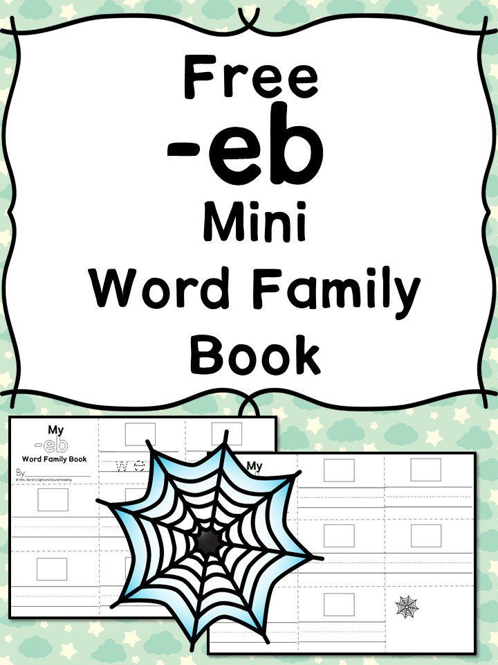 Teach the eb word family using these eb cvc word family worksheets. Students make a mini-book with different words that end in 'eb'. Cut/Paste/Tracing Fun