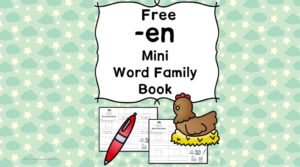 Teach the en word family using these EN cvc word family worksheets. Students make a mini-book with different words that end in 'en'. Cut/Paste/Tracing Fun