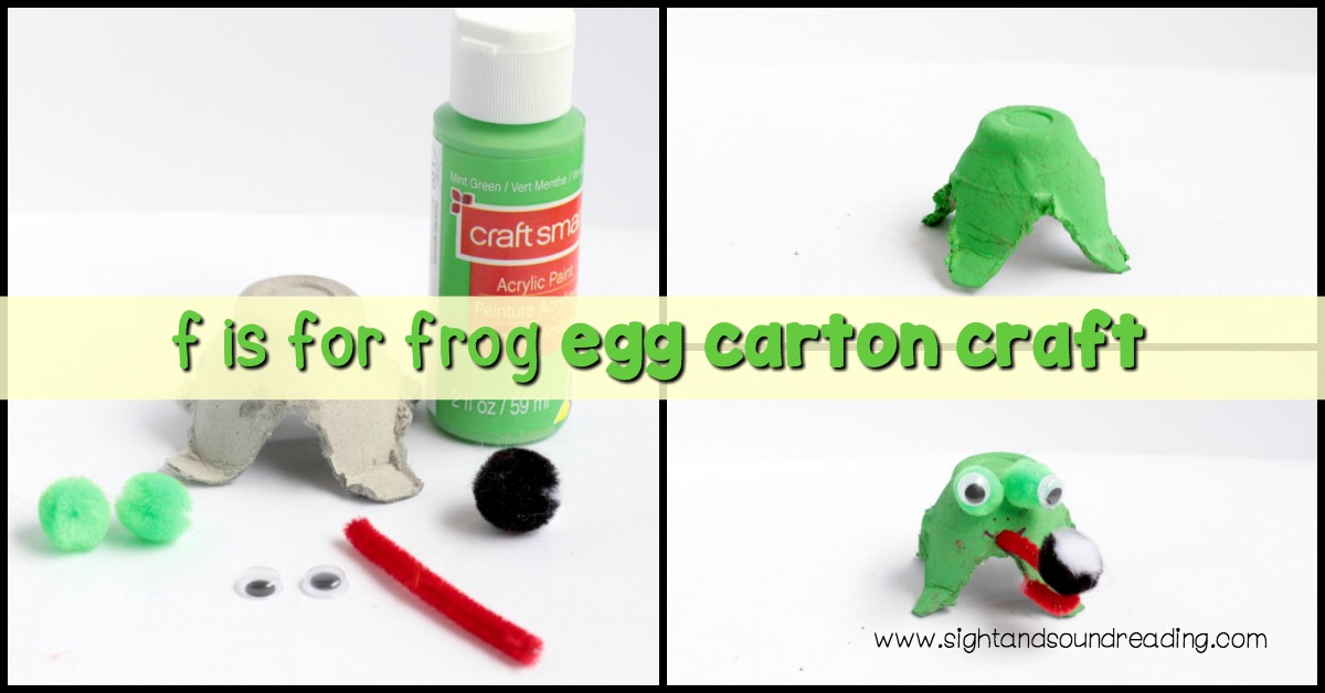 Letter f craft to make frog egg carton craft is a fun way to help teach kids about the letter F. This craft would make the perfect to learn about letter F.