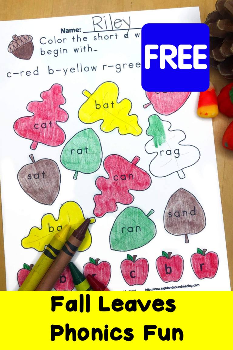 Fall Leaves Phonics Fun