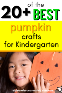 20+ of the Best pumpkin crafts for kindergarten