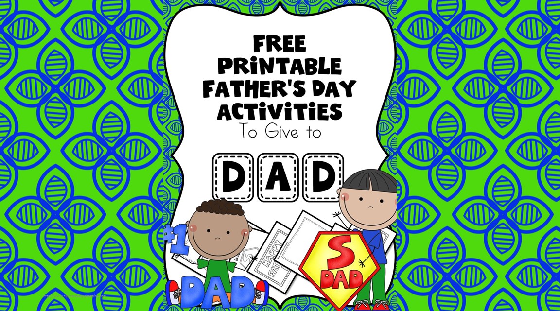 free fathers day worksheets for kindergarten or preschool