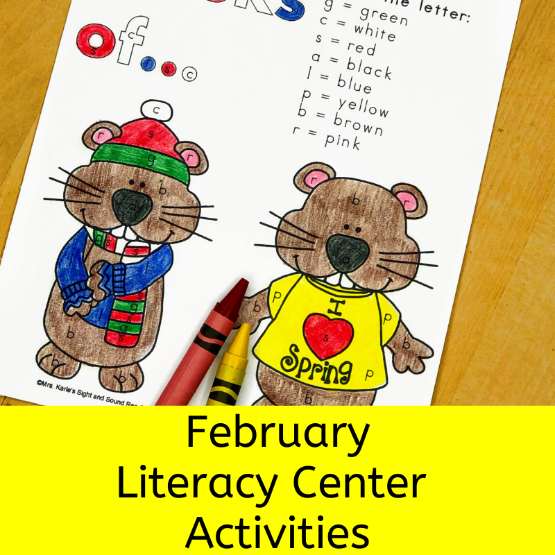 February Literacy Centers