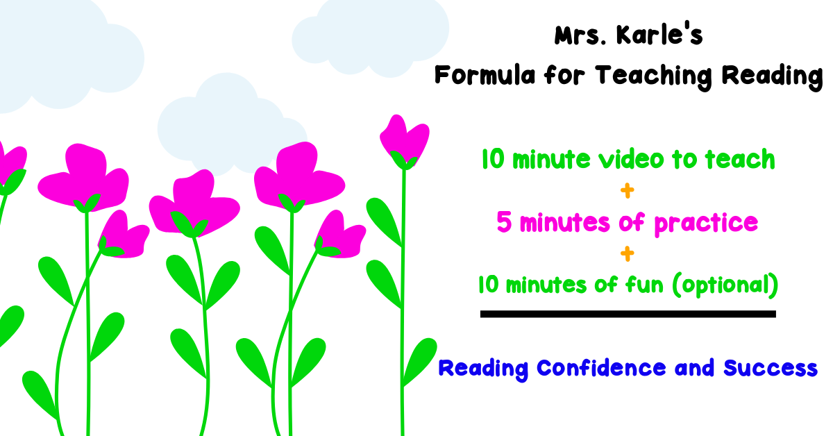 Formula for teaching reading