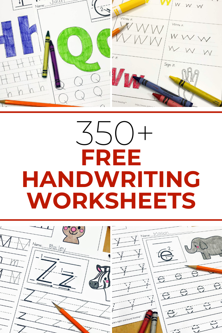 free-handwriting-worksheets Free handwriting Worksheets - Over 350 worksheets to download