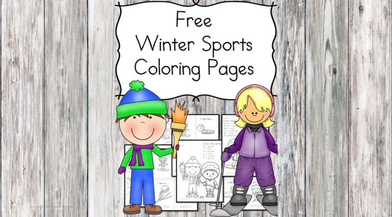 Free Winter Sports Coloring Pages