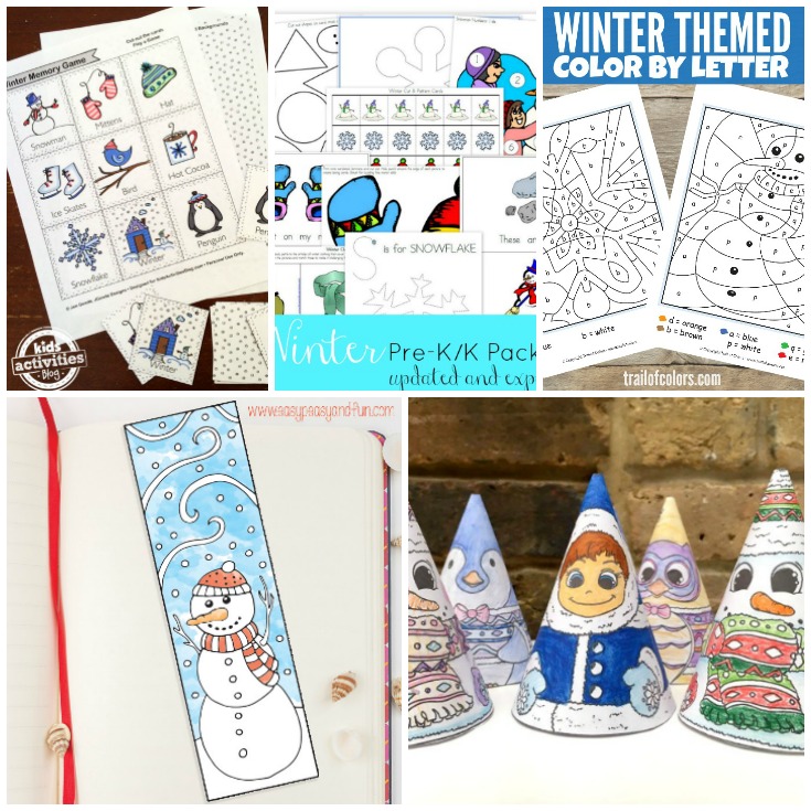 Free Winter Worksheets for Kids