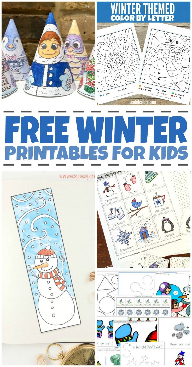  We've rounded up all kinds of free winter worksheets for kids, both educational and just for fun to keep your little one smiling this winter.