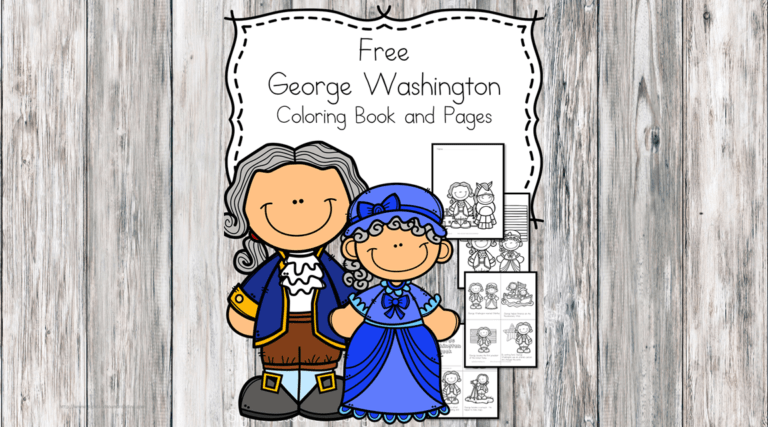 Four Free George Washington Kindergarten Worksheets