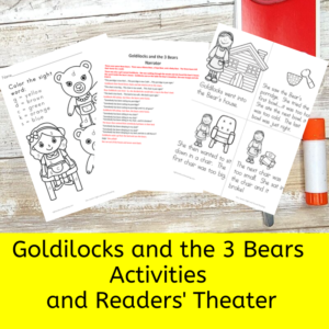 goldilocks-and-3-bears-readers-theater Goldilocks and the 3 Bears Activities and Readers Theater