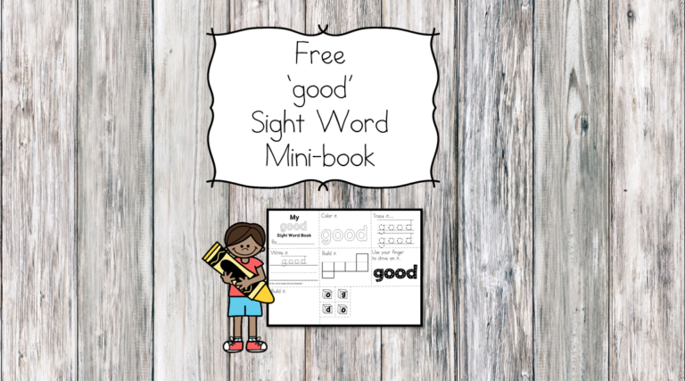 Good Sight Word Page -Free and Easy Download!