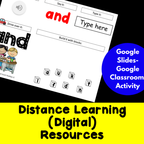 Google Classroom Sight Word Activities