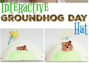 Fun and Interactive Groundhog Craft for preschool, Kindergarten or First Grade. Will the Groundhog see his shadow?