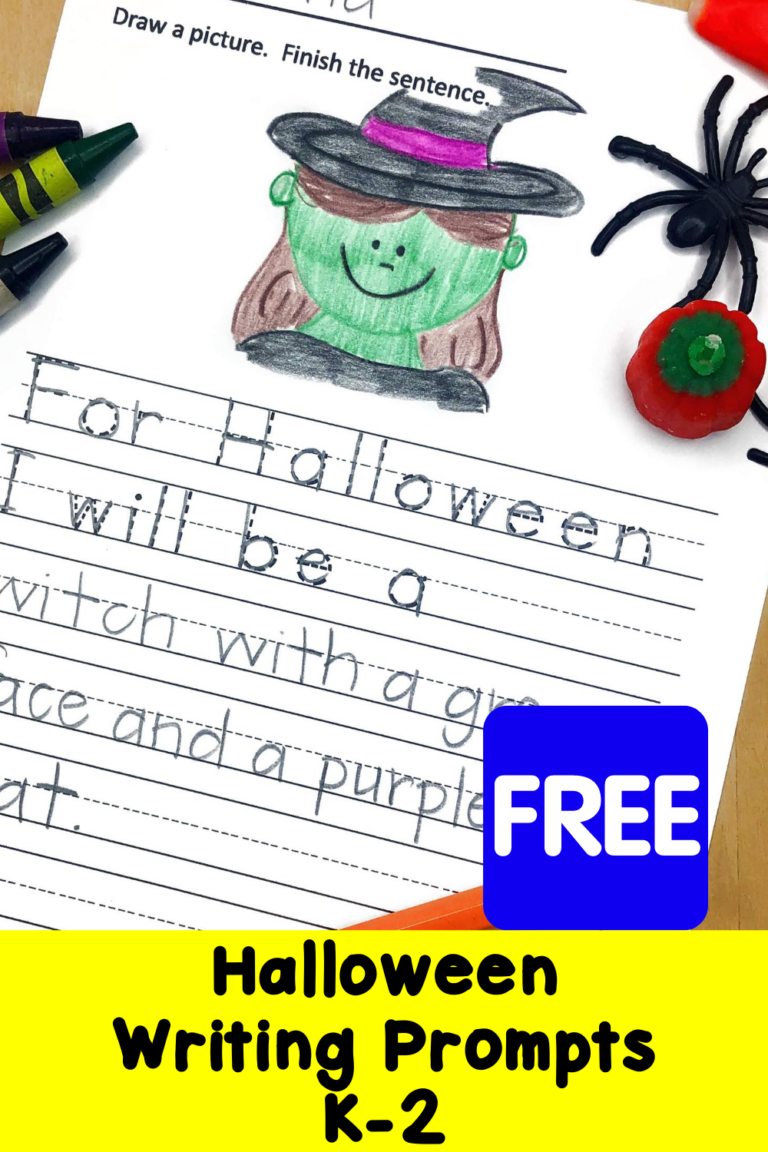 Free Worksheet Friday:  Halloween Writing