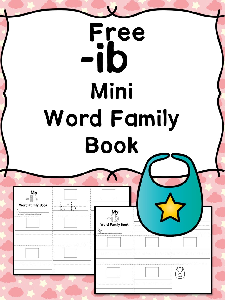 Teach the ib word family using these ib cvc word family worksheets. Students make a mini-book with different words that end in 'ib'. Cut/Paste/Tracing Fun